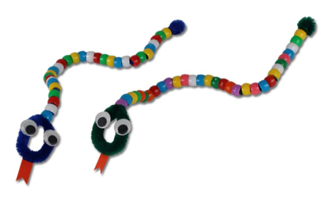 Serpientes en perlas - Actividades manuales bricolajes – 10doigts.fr