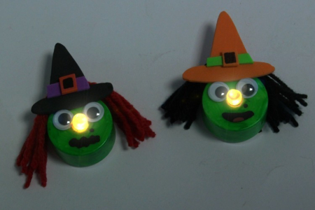 Brujas brillantes - Actividades manuales Halloween – 10doigts.fr