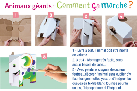 Animales gigantes para decorar - Animales para decorar – 10doigts.fr