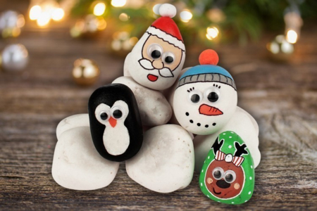 Rock Painting for Christmas - 0 - Craft Activities Painting: Creations for All Ages and All Desires - 10doigts.com - Craft Activities Painting: Creations for All Ages and All Desires – 10doigts.fr