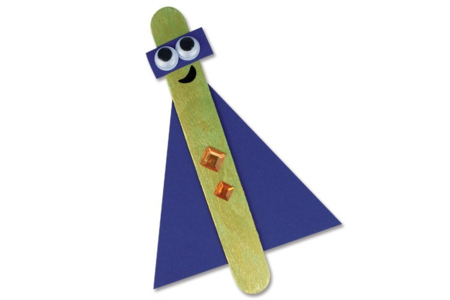 Superhero Bookmark - 3 - Funny Characters Craft Activities: Inventing Faces and Stories - 10doigts.com - Funny Characters Craft Activities: Inventing Faces and Stories – 10doigts.fr