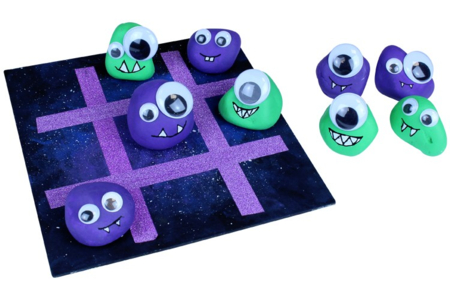 Fabricar un juego de tres en raya - Actividades manuales alrededor de los juegos para divertirse con juegos hechos a mano – 10doigts.fr