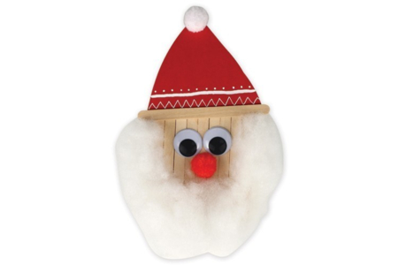 Palo de Papá Noel - Actividades manuales personajes divertidos: inventar caras e historias – 10doigts.fr