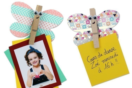 Butterfly Magnet with a Clothespin - 0 - Card Making Crafts: Our Creative Ideas for Children - 10doigts.com - Card Making Crafts: Our Creative Ideas for Children – 10doigts.fr