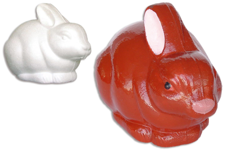 Styrofoam Rabbit - 2 - Styrofoam - Decorative Supports - 10doigts.com - Styrofoam - Decorative Supports – 10doigts.fr