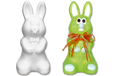 Standing Styrofoam Rabbit - 3 - Styrofoam - Decorative Supports - 10doigts.com - Styrofoam - Decorative Supports – 10doigts.fr