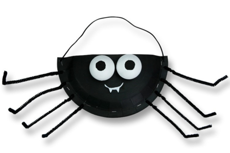 Cesta de caramelos Araña para Halloween - Actividades manuales Halloween – 10doigts.fr