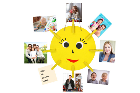 Wooden Sun Photo Holder Kit - 0 - Decorative Photo Frames - 10doigts.com - Decorative Photo Frames – 10doigts.fr