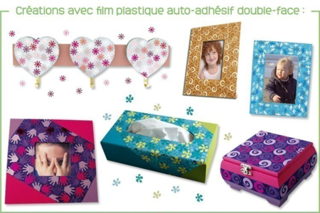 Film adhesivo de doble cara Crear decoraciones 1  - Adhesivos – 10doigts.fr