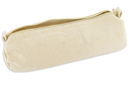 Estuche de algodón natural con cierre de cremalleras - Algodón, lino - Textiles – 10doigts.fr