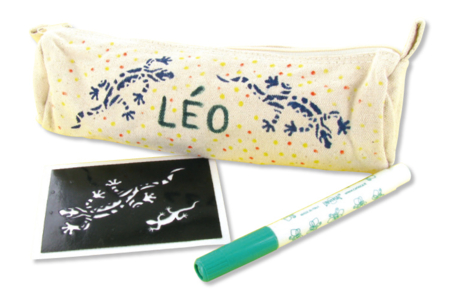 Estuche de algodón natural con cierre de cremallera: idea deco - Algodón, lino - Textiles – 10doigts.fr