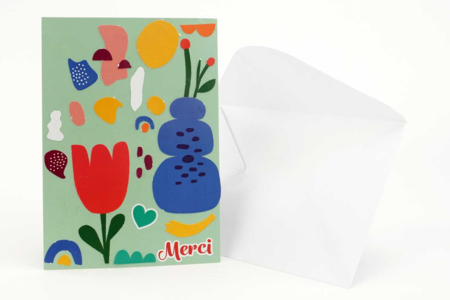 Flower Collage Card Kit - 3 Cards - 3 - Card Making Kits - 10doigts.com - Card Making Kits – 10doigts.fr