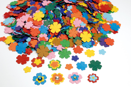 3000 flores de papel - Flores y hojas decorativas – 10doigts.fr