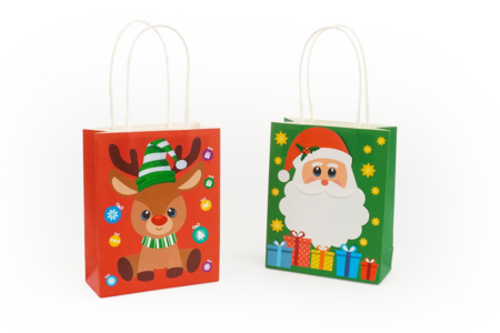 Christmas Gift Bag Kit + Stickers - 4 Pieces - 4 - Gift Wrap and Bags - 10doigts.com - Gift Wrap and Bags – 10doigts.fr
