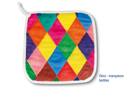 White Cotton Oven Glove with Quilted Stitching - 3 - Cotton, Linen - Textiles - 10doigts.com - Cotton, Linen - Textiles – 10doigts.fr