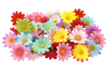 Fabric Flowers - 50 pcs - 4 - Decorative Flowers and Leaves - 10doigts.com - Decorative Flowers and Leaves – 10doigts.fr