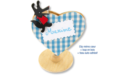 Clip memo corazón - Marcos de fotos a decorar – 10doigts.fr