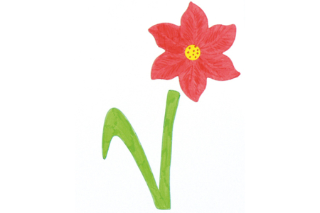 Set of 10 Decorative Medium (MDF) Wood Shapes to Decorate: Flowers (6 flowers + 4 stems) - 1 - 10doigts.com - 10doigts.fr