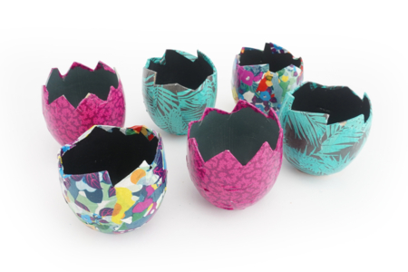 Paper Mâché Egg Shells - 6 pcs - 5 - Easter Decor Supports - 10doigts.com - Easter Decor Supports – 10doigts.fr