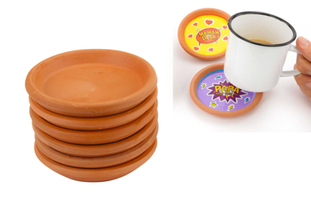 Terracotta Bowls 10 cm - 6 Pieces - 1 - Decorative Ceramic Supports - 10doigts.com - Decorative Ceramic Supports – 10doigts.fr