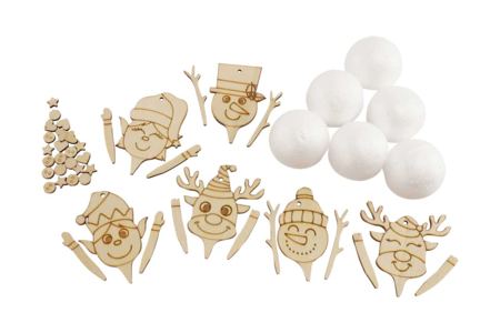 Christmas Character Kit to Make - 6 Pieces - 3 - Christmas Creative Kits for Children - 10doigts.com - Christmas Creative Kits for Children – 10doigts.fr