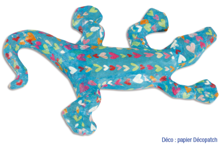 Paper Mache Lizard 17.5 cm - 5 - Cardboard Animals - 10doigts.com - Cardboard Animals – 10doigts.fr