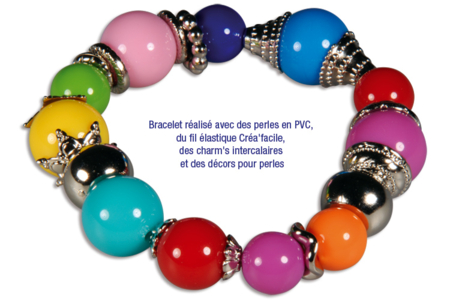Set de aproximadamente 180 abalorios de plástico, colores vivos y tamaños variados - Abalorios Acrílicos – 10doigts.fr