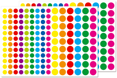 Gomets geométricos redondos - Gomets mix – 10doigts.fr