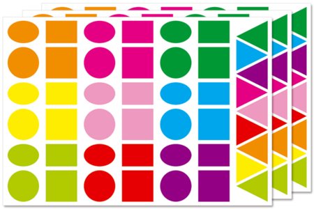 Large Geometric Stickers - 135 pcs - 0 - Assorted Shapes Stickers - 10doigts.com - Assorted Shapes Stickers – 10doigts.fr