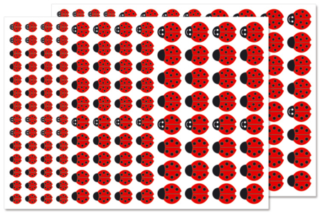 Ladybug Stickers - 256 pcs - 1 - Animal Stickers - 10doigts.com - Animal Stickers – 10doigts.fr