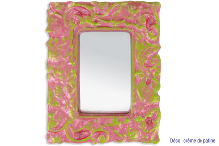 Rectangular Baroque Mirror in Papier Mâché - 1 - 10doigts.com - 10doigts.fr