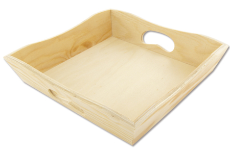 Mini bandeja o Servilletero en madera - Bandejas de madera – 10doigts.fr