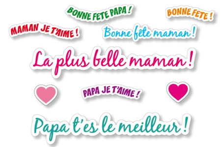 Message Stickers - 114 pcs - 6 - Celebration Messages - 10doigts.com - Stickers Father's Day – 10doigts.fr