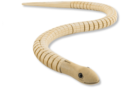 Natural Wooden Snake - 1 - Wooden Animals - 10doigts.com - Wooden Animals – 10doigts.fr
