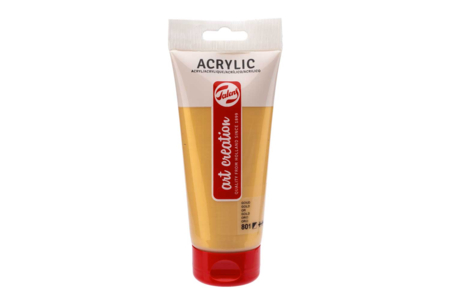 Pintura acrílica Talens 200 ml - oro 801 - Pintura acrílica satinada, brillante – 10doigts.fr