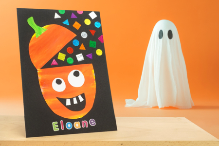 Surprise Pumpkin Craft - 2 - Halloween Crafts - 10doigts.com - Halloween Crafts – 10doigts.fr
