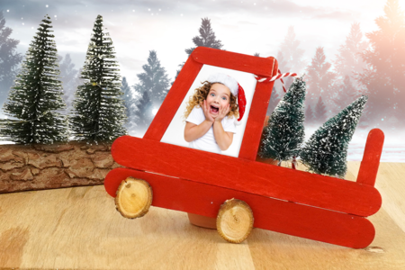 Christmas Truck - Tree Decoration - 3 - Christmas Tree Ornement Crafts - 10doigts.com - Christmas Tree Ornement Crafts – 10doigts.fr