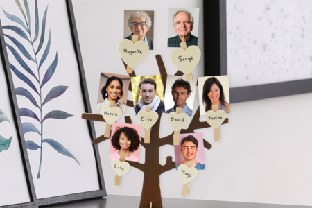 Actividad infantil familiar Árbol genealógico - Manualidades día de la madre – 10doigts.fr