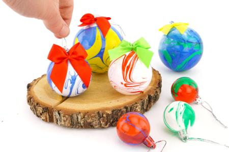 Actividad Niño Marmolado Navidad - Actividades manuales decoraciones del árbol de Navidad – 10doigts.fr