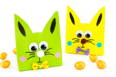 Actividad infantil de Pascua bolsa de conejo - Actividades manuales DIY Pascua – 10doigts.fr