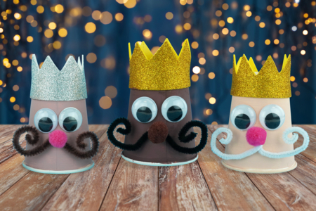 The Three Wise Men with Paper Cups - 0 - Epiphany Crafts - 10doigts.com - Epiphany Crafts – 10doigts.fr