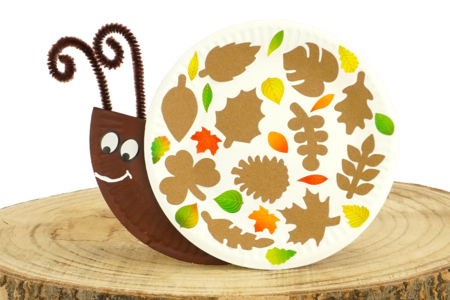 Snail with Paper Plates - 2 - Autumn Crafts - 10doigts.com - Autumn Crafts – 10doigts.fr