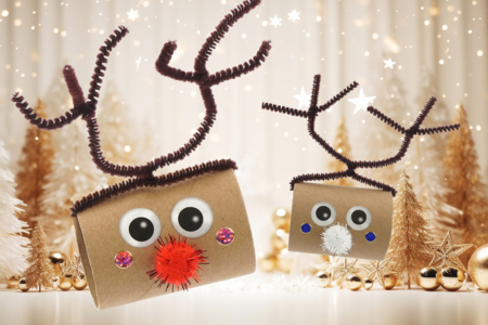 Christmas Reindeer with a Cardboard Roll - 3 - Christmas Crafts - 10doigts.com - Christmas Crafts – 10doigts.fr