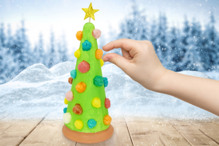Actividad Copo Maíz Árbol Navidad - Actividades manuales bricolajes de Navidad – 10doigts.fr
