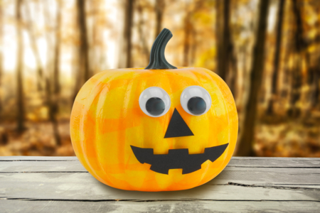 Gran calabaza de poliestireno 15 cm - Soportes de Halloween para decorar – 10doigts.fr