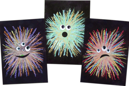 Actividad Halloween Monstruo Tiza - Actividades manuales Halloween – 10doigts.fr