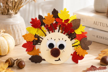 Actividades Manuales Otoño Erizo Stickers Hojas - Manualidades Otoño – 10doigts.fr