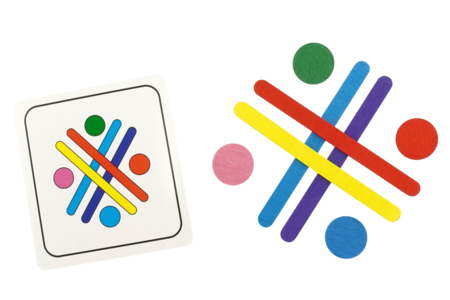 Educational Placement Game with Sticks and Wooden Discs - 5 - Wooden Games and Toys - 10doigts.com - Wooden Games and Toys – 10doigts.fr