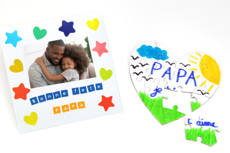 Heart Puzzle for Father's Day - 3 - Father's Day Crafts - 10doigts.com - Father's Day Crafts – 10doigts.fr