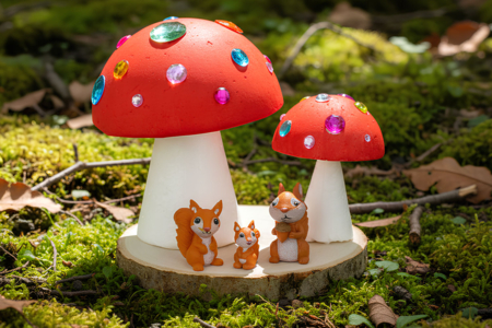Mini Squirrels in Resin - 3 Pieces - Miniature Universe: Dollhouse and Miniatures – 10doigts.fr